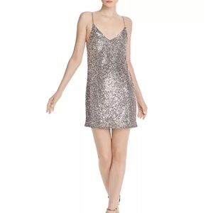 Generation love sequin dress Astrid Silver NWT $250 XS